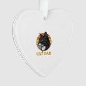 Conception de chemise pour papa de chat rétro vint (devant)
