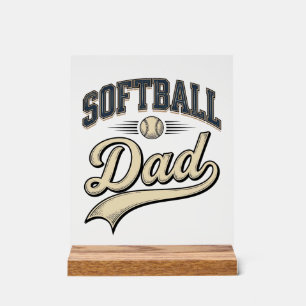 Conception de chemise pour papa de softball vintag