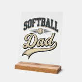 Conception de chemise pour papa de softball vintag (Angle)