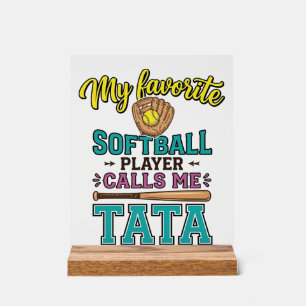 Conception de chemise TATA Mon joueur de softball