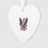 Conception de chemise vectorielle aigle patriotiqu (devant)