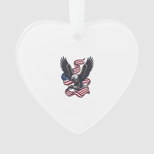 Conception de chemise vectorielle aigle patriotiqu (devant)