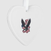 Conception de chemise vectorielle aigle patriotiqu (devant)