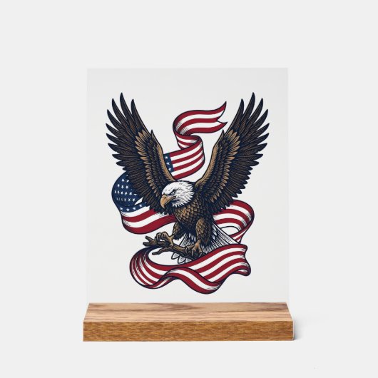 Conception de chemise vectorielle aigle patriotiqu (Recto)