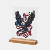 Conception de chemise vectorielle aigle patriotiqu (Angle)