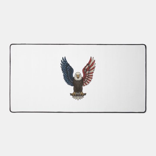 Conception de chemise vectorielle aigle patriotiqu (Recto)