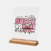 Conception de chemise vectorielle Cute Nurse Bow H (Angle)