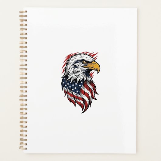 Conception de chemise vectorielle d'aigle patrioti (Devant)