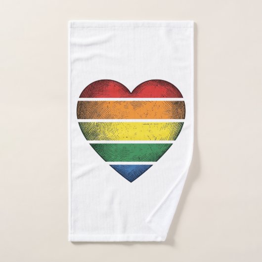 Conception de chemise vectorielle de fierté de cœu (Serviette à main)