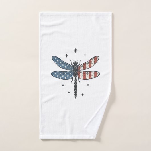 Conception de chemise vectorielle de libellule pat (Serviette à main)