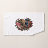 Conception de chemise vectorielle de tête de cheva (Serviette à main)