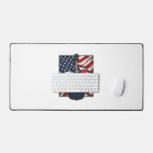 Conception de chemise vectorielle drapeau patrioti (Clavier et souris)
