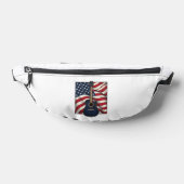 Conception de chemise vectorielle drapeau patrioti (Poser)