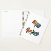 Conception de chemise vectorielle Gaymer Rainbow G (Devant avec enveloppe)
