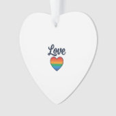 Conception de chemise vectorielle Love Rainbow Hea (devant)