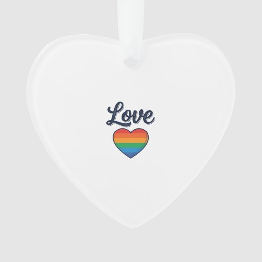 Conception de chemise vectorielle Love Rainbow Hea (devant)