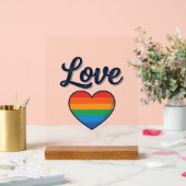 Conception de chemise vectorielle Love Rainbow Hea (Mariage)