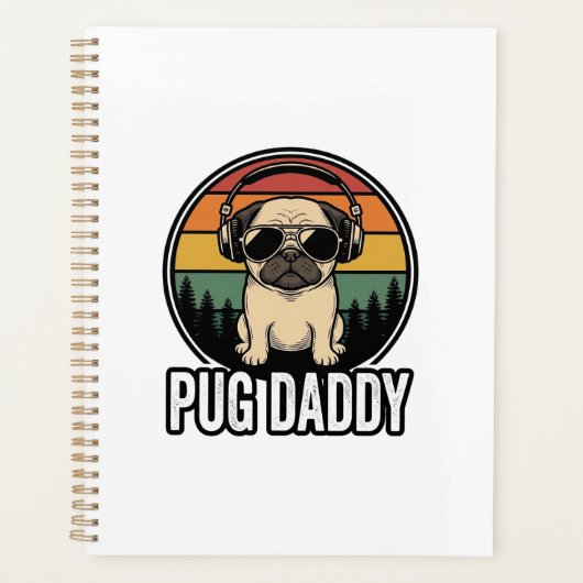 Conception de chemise vectorielle pour chien Pug D (Devant)