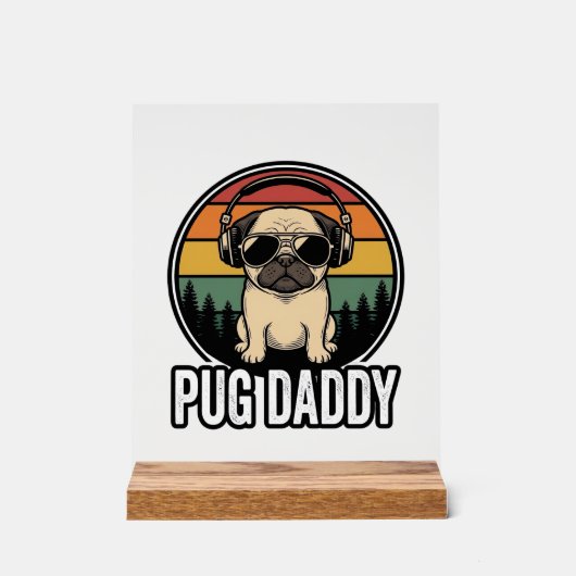Conception de chemise vectorielle pour chien Pug D (Recto)