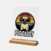 Conception de chemise vectorielle pour chien Pug D (Angle)