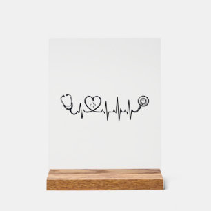 Conception de chemise vectorielle Stethoscope Batt