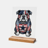 Conception de chemise vectorielle vintage Bulldog (Angle)