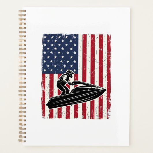 Conception de chemise vectorielle vintage jet ski (Devant)