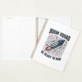 Conception de chemise vintage Boom Squad Feux d'ar (Devant avec enveloppe)