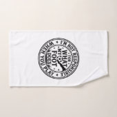Conception de chemise vintage d'avertissement de p (Serviette à main)