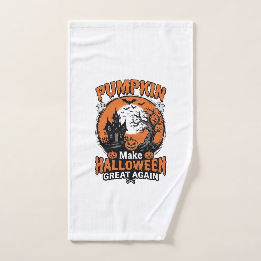 Conception de chemise Vintage Pumpkin Halloween Gr (Serviette à main)