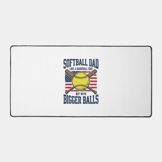 Conception de chemise Vintage Softball Dad Bigger (Recto)