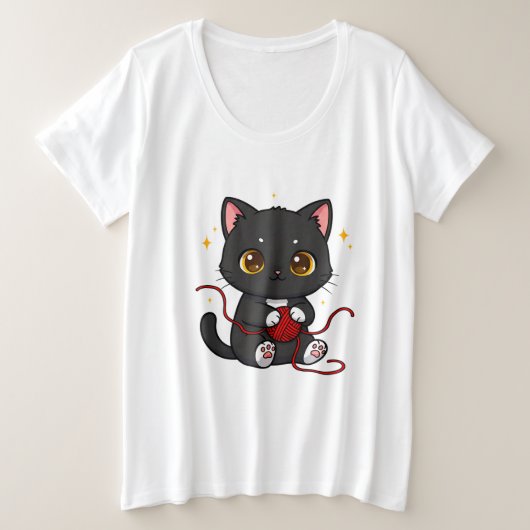 Conception de Chibi de Chat Noir Ludique (Design devant)