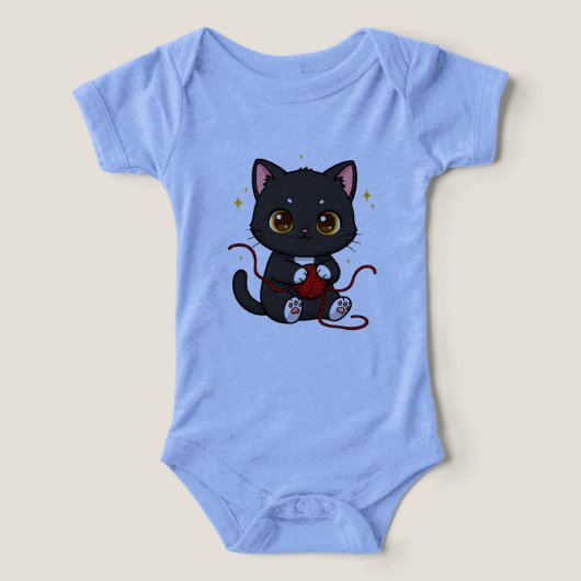 Conception de Chibi de Chat Noir Ludique (Design Recto)