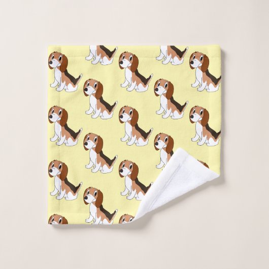 Conception de chien beagle (Gant de toilette)