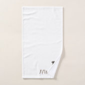 Conception de chien de boîte monographique (Serviette à main)