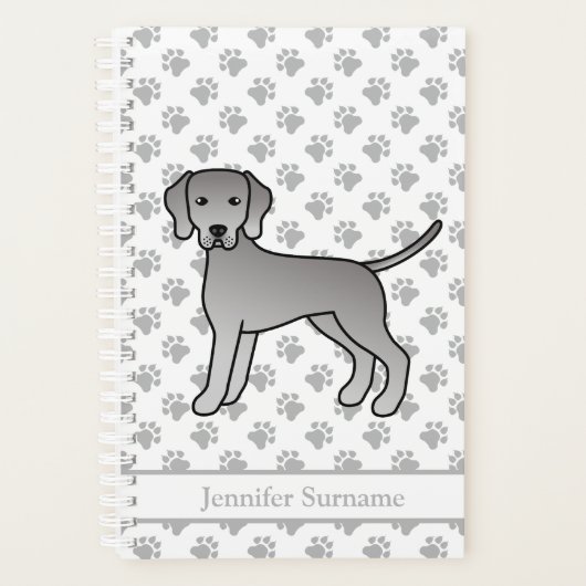 Conception de chien de dessin animé mignon Weimara (Devant)