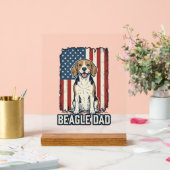 Conception de chien de gravure vintage patriotique (Mariage)