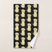 Conception de chien du Labrador jaune (Serviette à main)