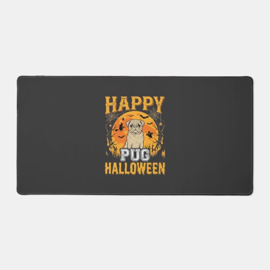 Conception de chien effrayant Halloween Pug heureu (Recto)