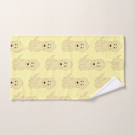 Conception de chien Goldendoodle Jaune (Serviette à main)