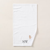 Conception de Chihuahua Monogramme (Serviette à main)