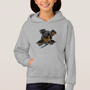 Conception de chiot teckel noir mignon