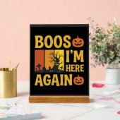 Conception de cimetière rétro Boos d'Halloween, je (Mariage)