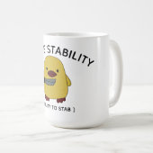 Conception de citation de mug canard drôle (Devant droit)