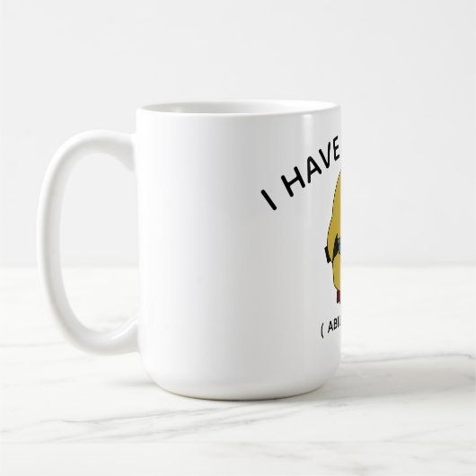 Conception de citation de mug canard drôle (Gauche)