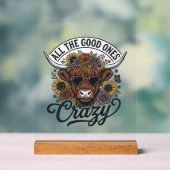 Conception de citation folle florale de vache high (Neutre)