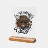 Conception de citation folle florale de vache high (Angle)