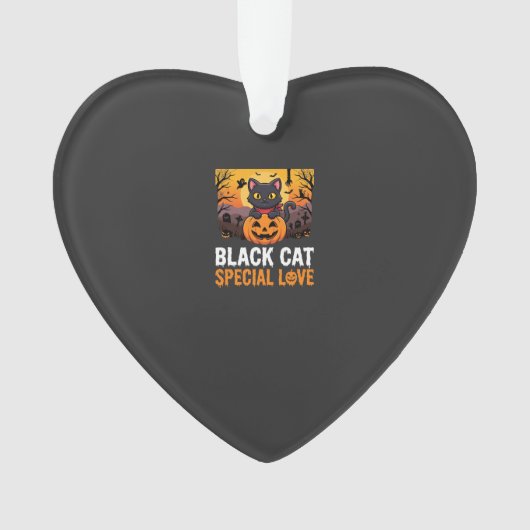 Conception de citrouille d'amour spéciale chat noi (devant)