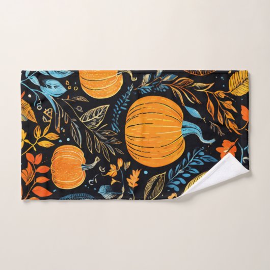 Conception de Citrouille d'automne (Serviette à main)