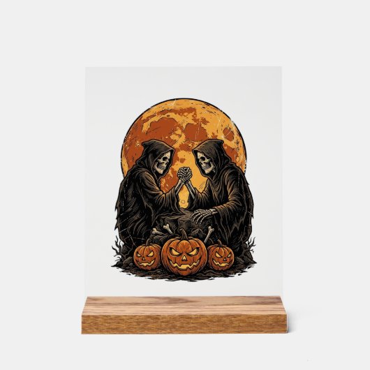 Conception de citrouille d'Halloween de faucheurs (Recto)